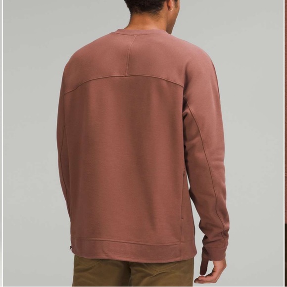 Lululemon French Terry Oversized Long Sleeve CrewSmoky Topaz Mens Size M - Picture 12 of 12